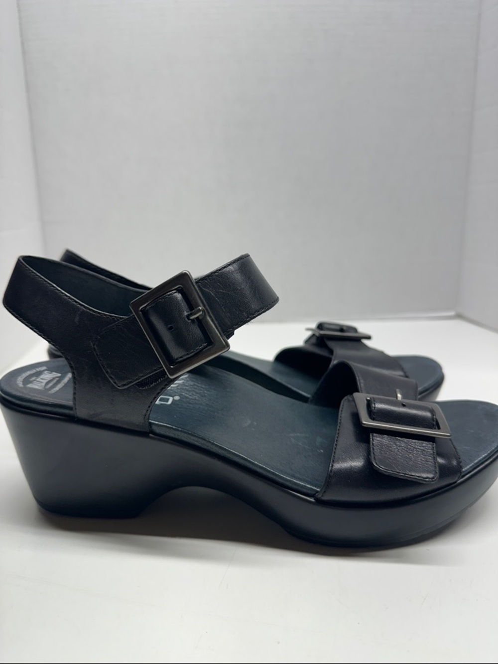 Dansko x The Walking Company Jen Sandals Shoes Open Toe Black Women’s Size 12 - Picture 2 of 9